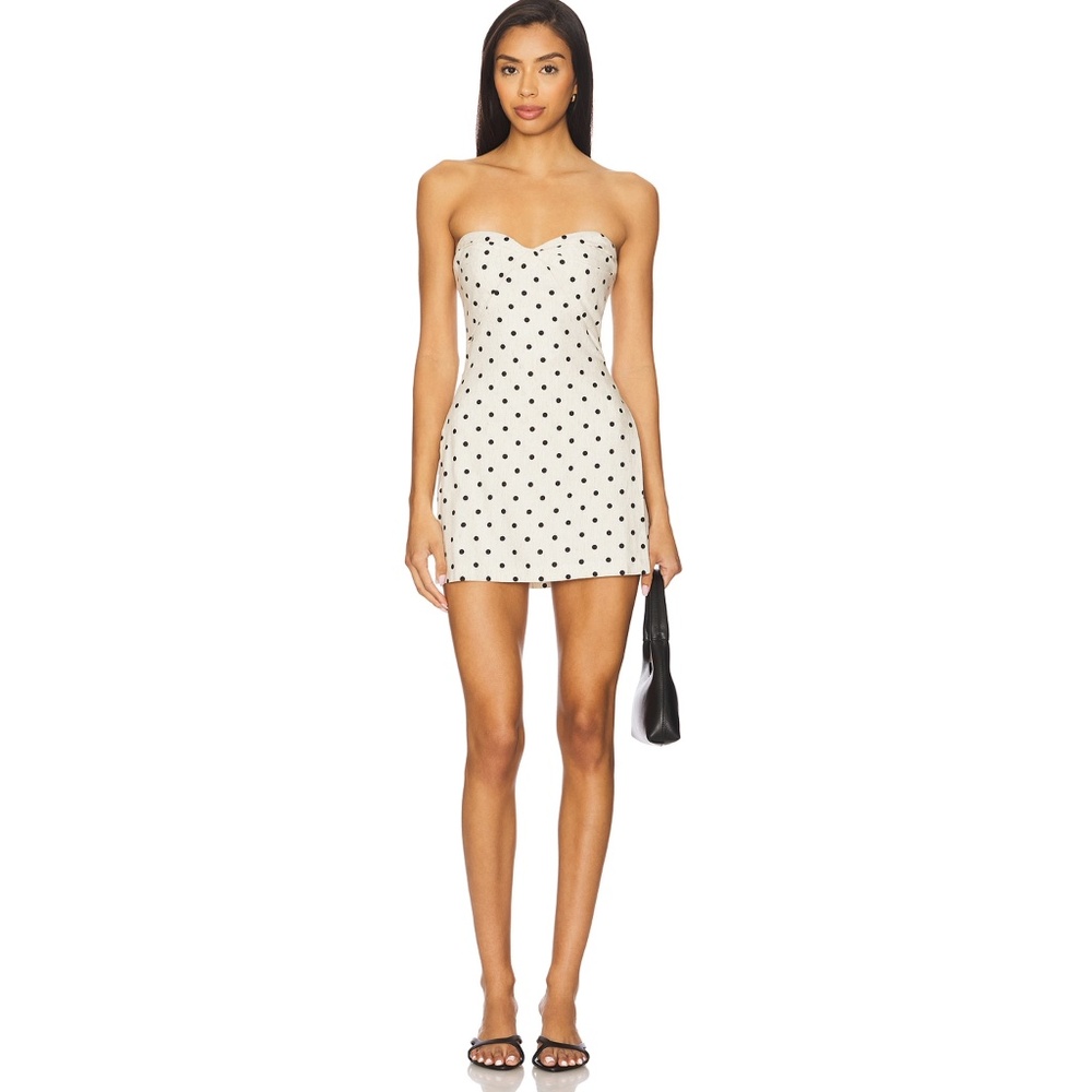 Amanda Uprichard Polka Dot Mini Dress